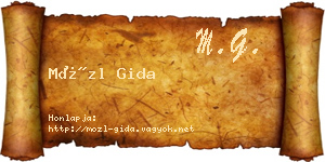 Mözl Gida névjegykártya